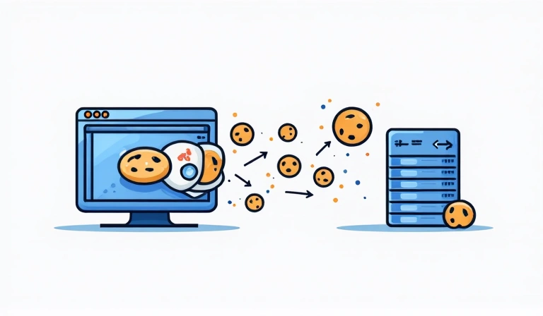Ilustracija kolačića na web stranici